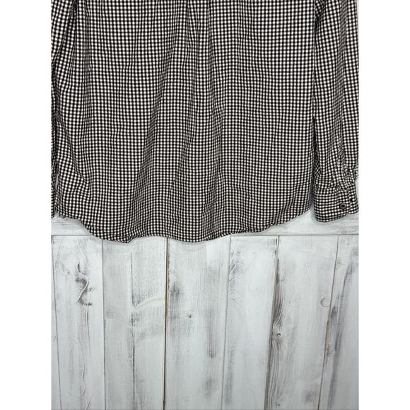Vintage Lemon Grass Applique Button Shirt Halloween Black Check Trick-or-Treat M - Picture 8 of 13